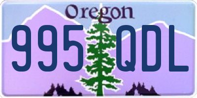 OR license plate 995QDL