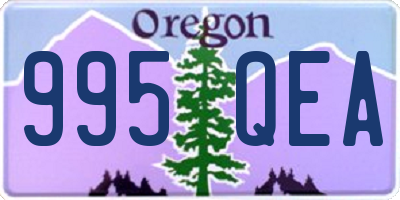 OR license plate 995QEA