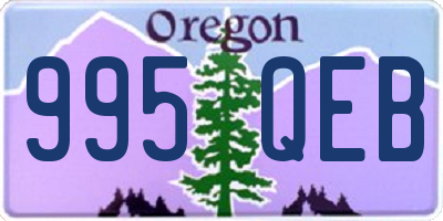 OR license plate 995QEB
