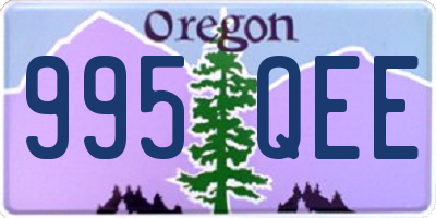 OR license plate 995QEE
