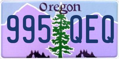 OR license plate 995QEQ