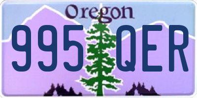 OR license plate 995QER