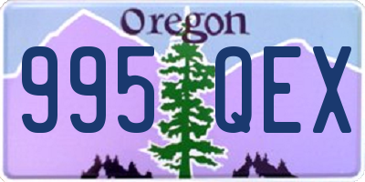OR license plate 995QEX