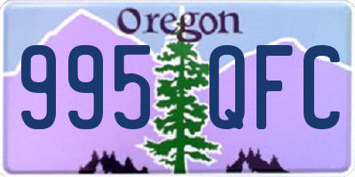 OR license plate 995QFC