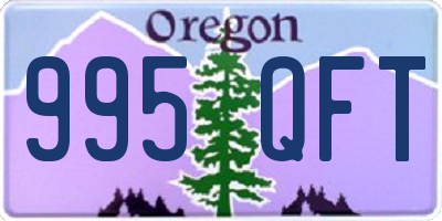 OR license plate 995QFT