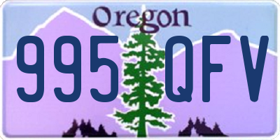 OR license plate 995QFV