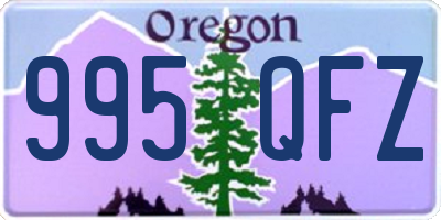 OR license plate 995QFZ
