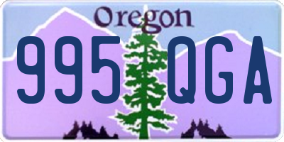 OR license plate 995QGA