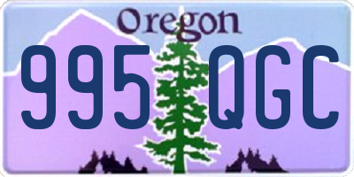 OR license plate 995QGC