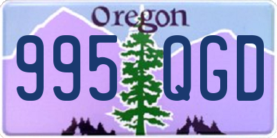 OR license plate 995QGD