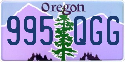OR license plate 995QGG