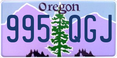 OR license plate 995QGJ