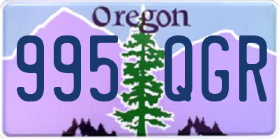 OR license plate 995QGR