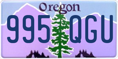 OR license plate 995QGU