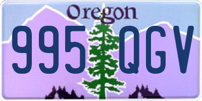 OR license plate 995QGV