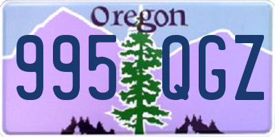 OR license plate 995QGZ