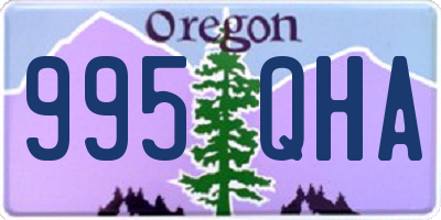 OR license plate 995QHA