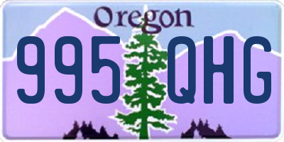 OR license plate 995QHG