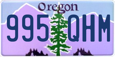 OR license plate 995QHM