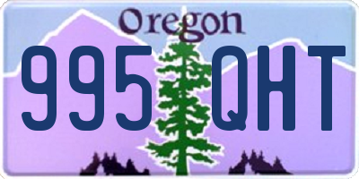 OR license plate 995QHT