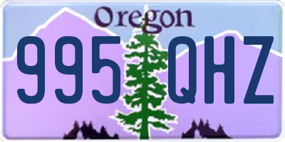 OR license plate 995QHZ