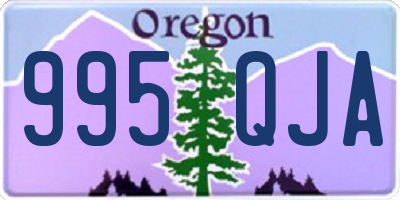 OR license plate 995QJA