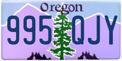 OR license plate 995QJY