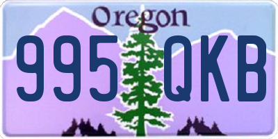 OR license plate 995QKB