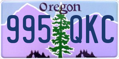 OR license plate 995QKC