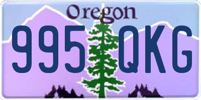OR license plate 995QKG