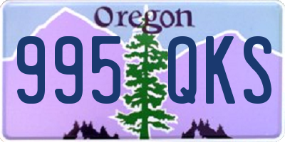 OR license plate 995QKS