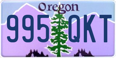 OR license plate 995QKT