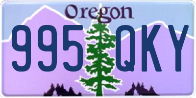 OR license plate 995QKY