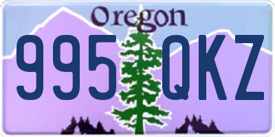 OR license plate 995QKZ
