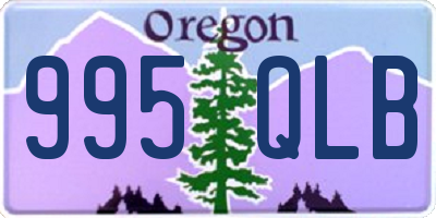 OR license plate 995QLB
