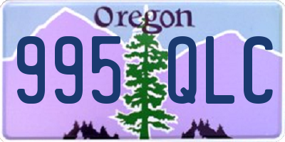 OR license plate 995QLC