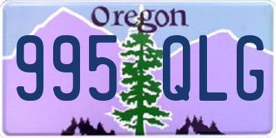 OR license plate 995QLG