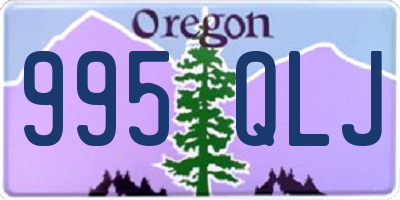 OR license plate 995QLJ