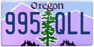 OR license plate 995QLL