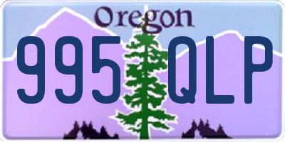 OR license plate 995QLP