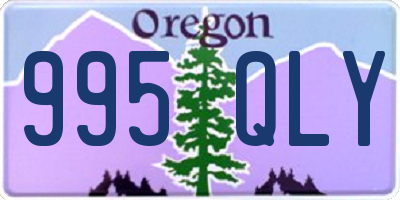 OR license plate 995QLY