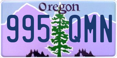 OR license plate 995QMN