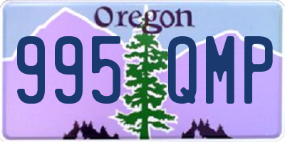 OR license plate 995QMP