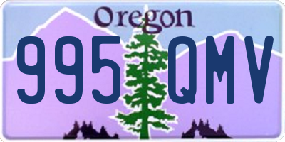 OR license plate 995QMV