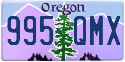OR license plate 995QMX
