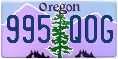 OR license plate 995QOG