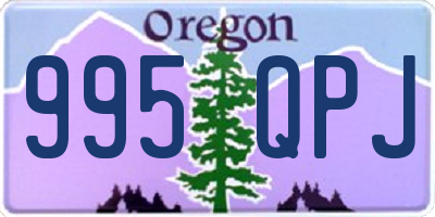 OR license plate 995QPJ