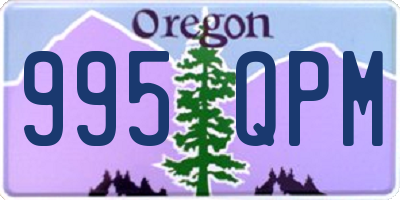 OR license plate 995QPM