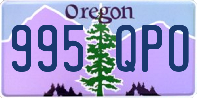 OR license plate 995QPO