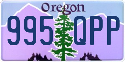 OR license plate 995QPP